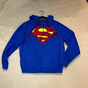 Superman hoodie with Zipper